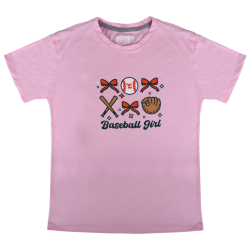 Playera Leones Baseball Girl Rosa Infantil