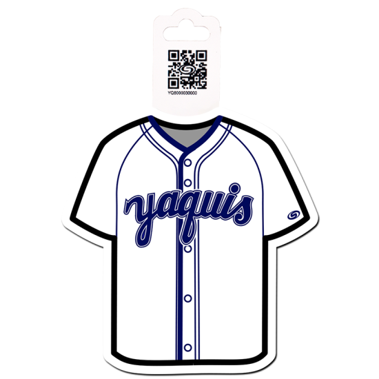 Calcomanía Jersey Yaquis Bco