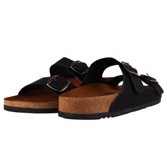 Sandalia de Cuero Negro SF Yaquis