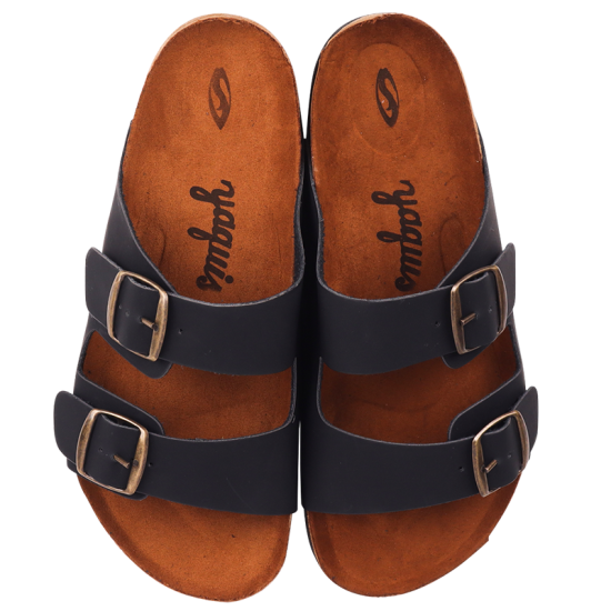 Sandalia de Cuero Negro SF Yaquis